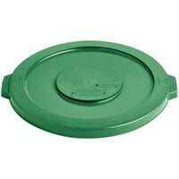 Lavex 20 Gallon Green Round Commercial Trash Can Lid