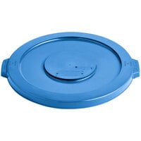 Lavex 20 Gallon Blue Round Commercial Trash Can Lid