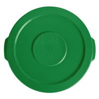 Lavex 10 Gallon Green Round Commercial Trash Can Lid
