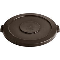 Lavex 44 Gallon Brown Round Commercial Trash Can Lid