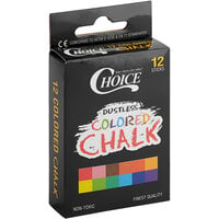 Choice 12 Count Assorted Colored Chalk