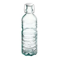 Tablecraft Authentic 6632 1.5 Liter Recycled Green Glass Water Bottle / Carafe with Stopper