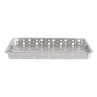 Tablecraft SCB139 9" x 13" Stamped Circles Stainless Steel Serving Tray