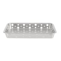 Tablecraft SCB965 6 1/2" x 9" Stamped Circles Stainless Steel Serving Tray