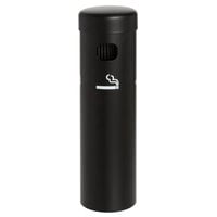 Lavex 12 3/4 inch Black Wall Mounted Cigarette / Ash Receptacle