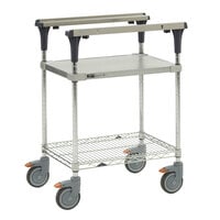 Metro MS1824-FGBR PrepMate MultiStation with Galvanized and Brite Zinc Wire Shelving - 26" x 19 3/8" x 39 1/8"