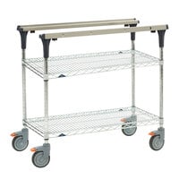 Metro MS1836-BRBR PrepMate MultiStation with Brite Zinc Wire Shelving - 38" x 19 3/8" x 39 1/8"