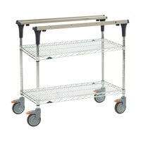 Metro MS1824-BRBR PrepMate MultiStation with Brite Zinc Wire Shelving - 26" x 19 3/8" x 39 1/8"