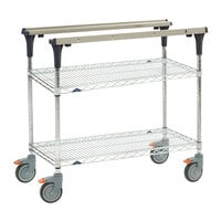 Metro MS1830-BRBR PrepMate MultiStation with Brite Zinc Wire Shelving - 32" x 19 3/8" x 39 1/8"