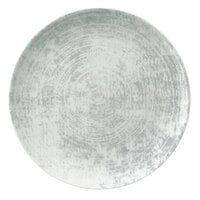 Schonwald 9331221-63070 Shabby Chic 7 7/8" Structure Grey Round Porcelain Coupe Plate - 12/Case