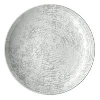 Schonwald 9021328-63070 Shabby Chic 11" Structure Grey Round Porcelain Deep Coupe Plate - 6/Case