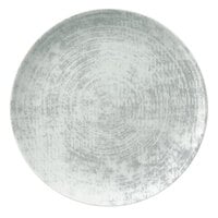 Schonwald 9331228-63070 Shabby Chic 11" Structure Grey Round Porcelain Coupe Plate - 6/Case
