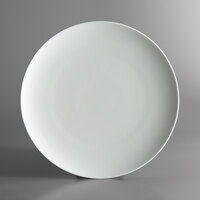 Schonwald 9121229 Allure 11 1/2" Bone White Porcelain Flat Coupe Plate - 6/Case
