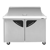 Turbo Air TST-48SD-N 48" Super Deluxe 2 Door Refrigerated Sandwich Prep Table