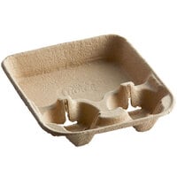 EcoChoice 8-22 oz. 2-Cup Carrier with Tray - 125/Pack