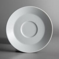 Schonwald 9406918-62987 Connect Radial 6 1/4" Continental White Porcelain Saucer - 12/Case
