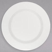 Schonwald 9400029 Connect 11 3/8" Continental White Porcelain Plate with Rim - 6/Case