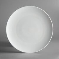 Schonwald 9121231 Allure 12 1/8" Bone White Porcelain Coupe Plate - 6/Case