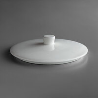 Schonwald 9126437 Allure 4 7/8" Bone White Porcelain Bowl Lid - 6/Case