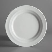 Schonwald 9120022 Allure 8 5/8" Bone White Porcelain Plate with Rim - 6/Case