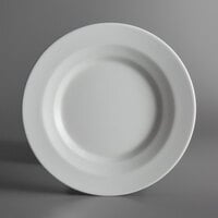 Schonwald 9120017 Allure 6 5/8" Bone White Porcelain Plate with Rim   - 12/Case