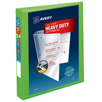 Avery® 79770 Chartreuse Heavy-Duty View Binder with 1" Locking One Touch EZD Rings