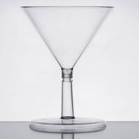 WNA Comet APTMT2 Petites 2-Piece 2 oz. Clear Plastic Martini Glass   - 24/Pack