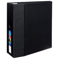 Avery® 79986 Black Heavy-Duty Non-View Binder with 5" Locking One Touch EZD Rings / Thumb Notch