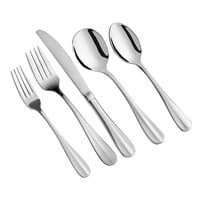 Acopa Benson 18/0 Stainless Steel Heavy Weight Flatware Set with Service for 12 - 60/Pack