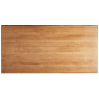 Lancaster Table & Seating Industrial 30" x 60" Solid Wood Live Edge Table Top with Antique Natural Finish
