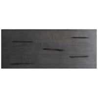 Lancaster Table & Seating Industrial 30" x 72" Solid Wood Live Edge Table Top with Antique Slate Gray Finish