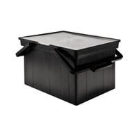 Advantus TLF-2B 17" x 14" x 11" Legal/Letter Size Black Plastic Companion File Storage Box