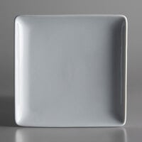 Oneida Fusion by 1880 Hospitality R4020000111S 5 1/2" Bright White Porcelain Square Plate - 24/Case