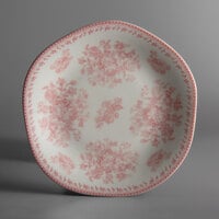 Luzerne Lancaster Garden by Oneida 1880 Hospitality L6703052119 6 1/2" Pink Porcelain Plate - 48/Case