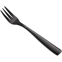 Bon Chef S3008B Manhattan 5 3/8" 18/10 Extra Heavy Weight Black Stainless Steel Oyster Fork - 12/Pack