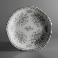 Luzerne Lancaster Garden by Oneida 1880 Hospitality L6703068132 8" Grey Porcelain Plate - 24/Case