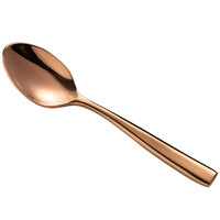 Bon Chef S3000RG Manhattan 6 1/2" 18/10 Extra Heavy Weight Rose Gold Stainless Steel Teaspoon - 12/Pack