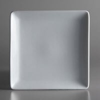 Sant' Andrea Fusion by 1880 Hospitality R4020000786S 7 1/2" Bright White Porcelain Square Plate - 24/Case