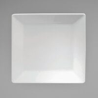 Sant' Andrea Fusion by 1880 Hospitality R4020000147S 9 3/4" Bright White Porcelain Square Plate - 12/Case