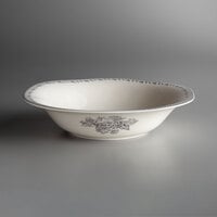 Luzerne Lancaster Garden by Oneida 1880 Hospitality L6703068761 15 oz. Grey Porcelain Bowl - 24/Case