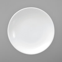 Oneida Fusion by 1880 Hospitality R4020000151 East 10 1/2" Bright White Porcelain Coupe Plate - 12/Case