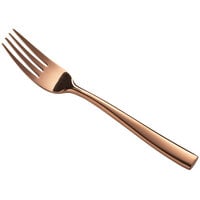 Bon Chef S3007RG Manhattan 6 3/4" 18/10 Extra Heavy Weight Rose Gold Stainless Steel Salad Fork - 12/Pack