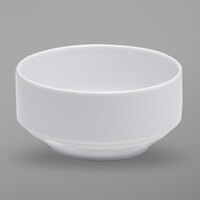 Oneida Circa by 1880 Hospitality R4840000700 10.8 oz. Bright White Porcelain Bouillon Bowl - 36/Case