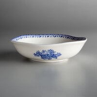 Luzerne Lancaster Garden by Oneida 1880 Hospitality L6703061760 10 oz. Blue Porcelain Bowl - 48/Case