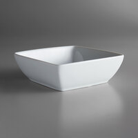 Oneida Fusion by 1880 Hospitality R4020000715S 10.5 oz. Bright White Porcelain Square Bowl - 36/Case