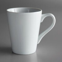 Oneida Fusion by 1880 Hospitality R4020000563 Arq 14 oz. Bright White Porcelain Mug - 36/Case
