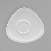 Oneida Mood by 1880 Hospitality R4700000500 6 3/4" Bright White Porcelain Saucer - 36/Case