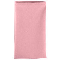 Intedge Pink 100% Polyester Cloth Napkins, 18" x 18" - 12/Pack