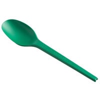 EcoChoice Heavy Weight 6 1/2" Green CPLA Plastic Spoon - 1000/Case