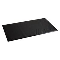 ES Robbins 184543 Feel Good 35" x 60" Black Grease-Proof Anti-Fatigue Floor Mat - 3/8" Thick